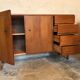 Vintage style scandi enfilade in blond walnut veneer