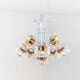Chandelier Carlo Nason for Mazzega - Murano flower lampshade - Hollywood Regency - 1970s