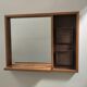 Miroir vintage scandinave en bois des années 70
