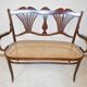 Fischel art nouveau bench in bentwood