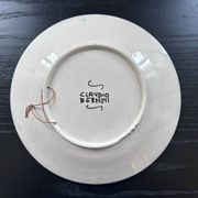 Italian dish with floral decoration