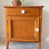 Oak bedside table from the 1950s