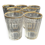 7 Baccarat Chicago service goblets size 6410 gold