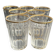 7 gobelets Baccarat service Chicago taille 6410 dorés