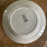 Set of 5 old flat plates Epernay Sarreguemines Digoin