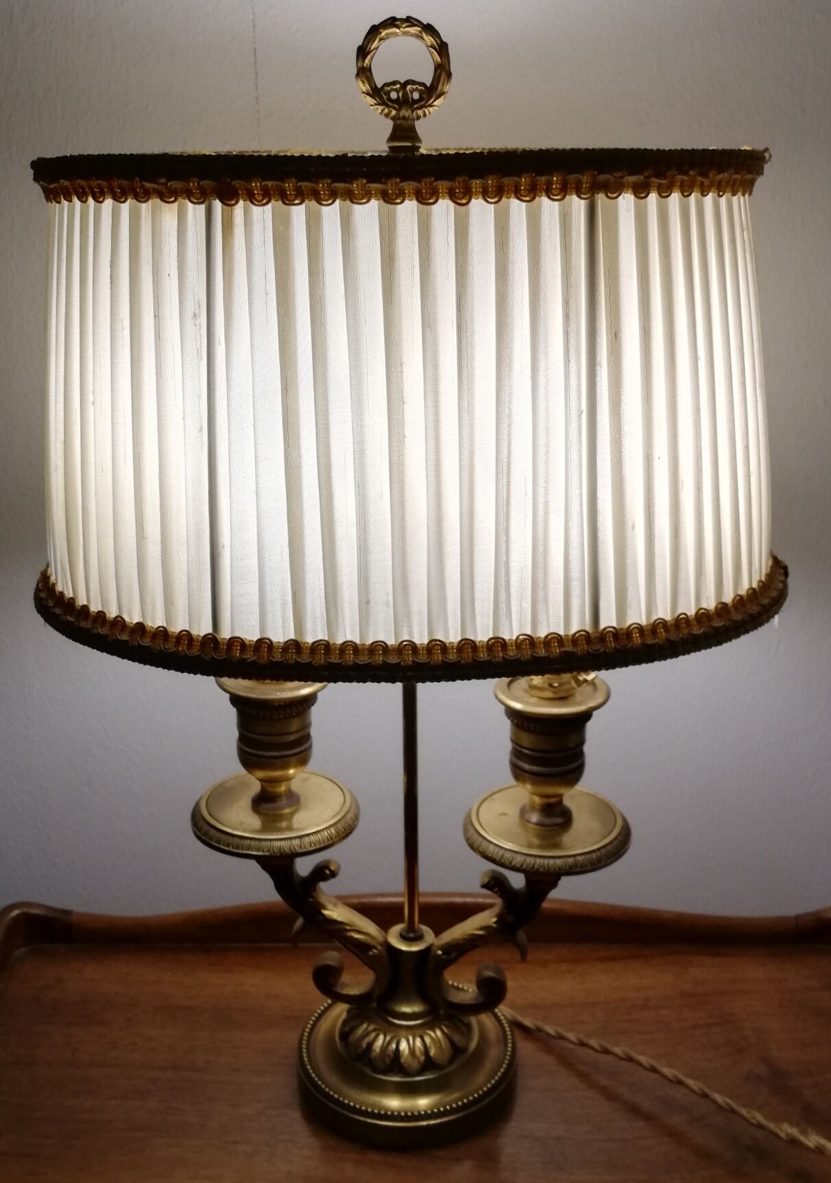 Pair of hot water bottle lamps