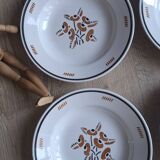 Set of 6 Luneville OOnon plates