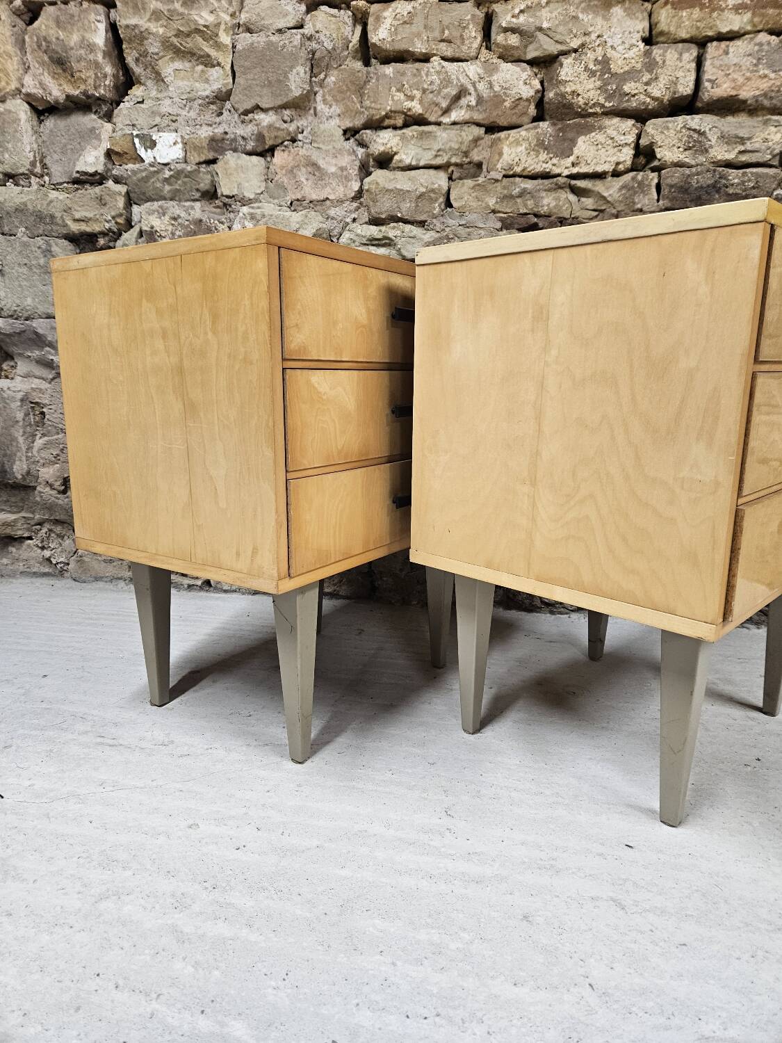 Pair of vintage 1960's bedside tables