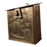 Gold metal mailbox