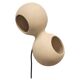 Table lamp or wall lamp in sand color made of ceramic, contemporary work.