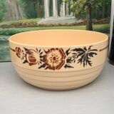 Set of 6 stackable salad bowls with foral pattern from the 50s/60s