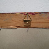 old rectangular mirror aged golden tower