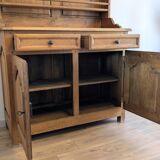 Buffet two bodies Old Furniture in solid oak, Italian rustic style