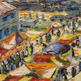 “flea market” painting, Paris