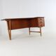 Danish boomerang desk by Peter Løvig Nielsen for Hedensted Møbelfabrik