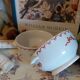 Antique earthenware bowls from Paris.