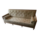 Upholstered fabric sofa