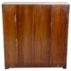 Art Deco wall cabinet in ancient Burmese teak