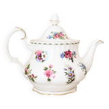 Royal Albert Teapot – Flowers of the Month – Vintage English Porcelain