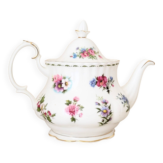 Royal Albert Teapot – Flowers of the Month – Vintage English Porcelain