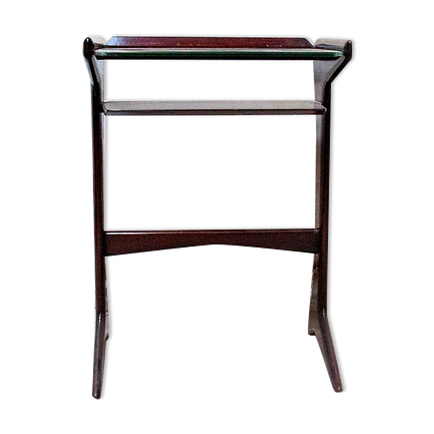 Mahogany coffee table by Ico Parisi for De Baggis Italia 1950s