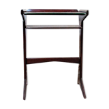 Mahogany coffee table by Ico Parisi for De Baggis Italia 1950s