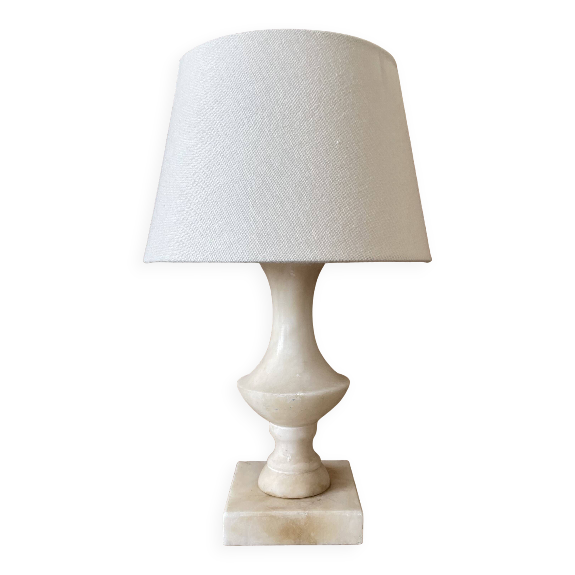 Old alabaster table lamp