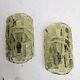 Ensemble de lampes murales en verre vert Holmegaard