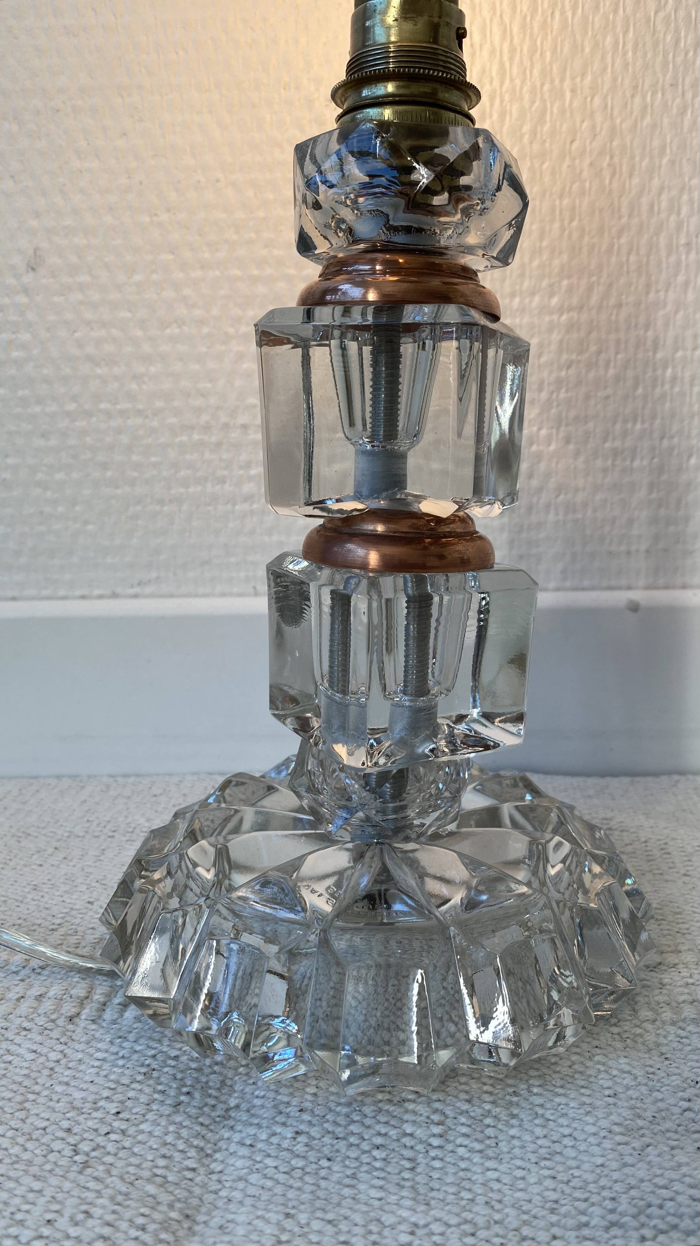 Lampe val St Lambert art déco