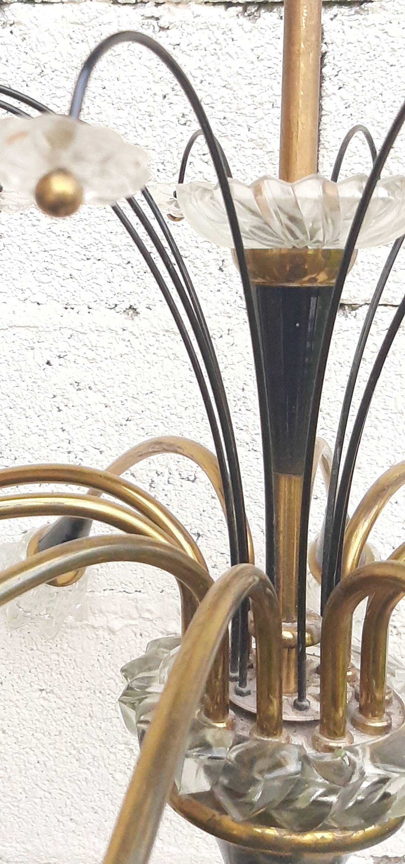 Lunel chandelier 10 lights 1950