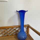 Vase beak corolla vintage blown glass