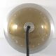 Large seventies aluminium transparent vintage pendant