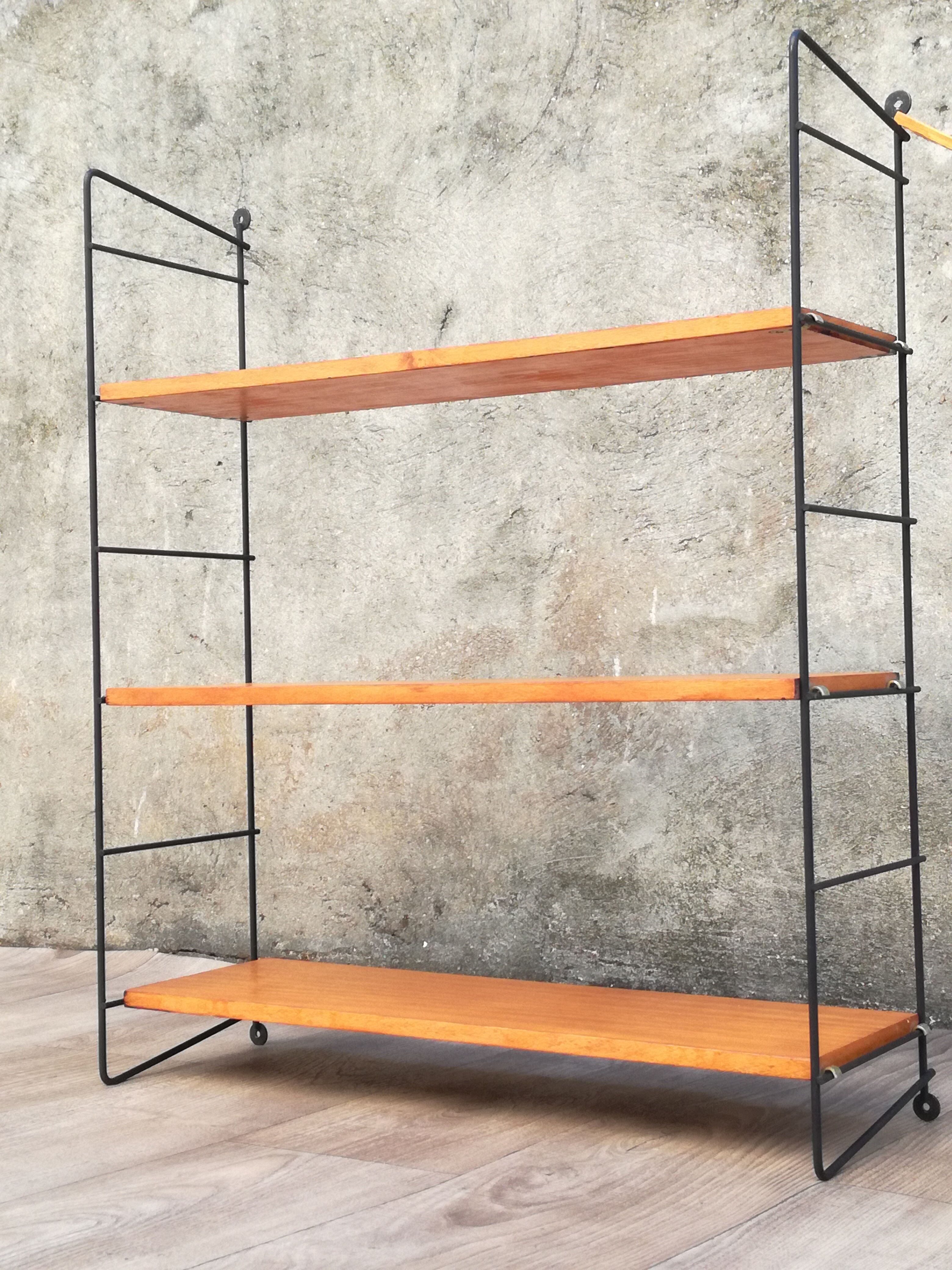 String modular wall shelf