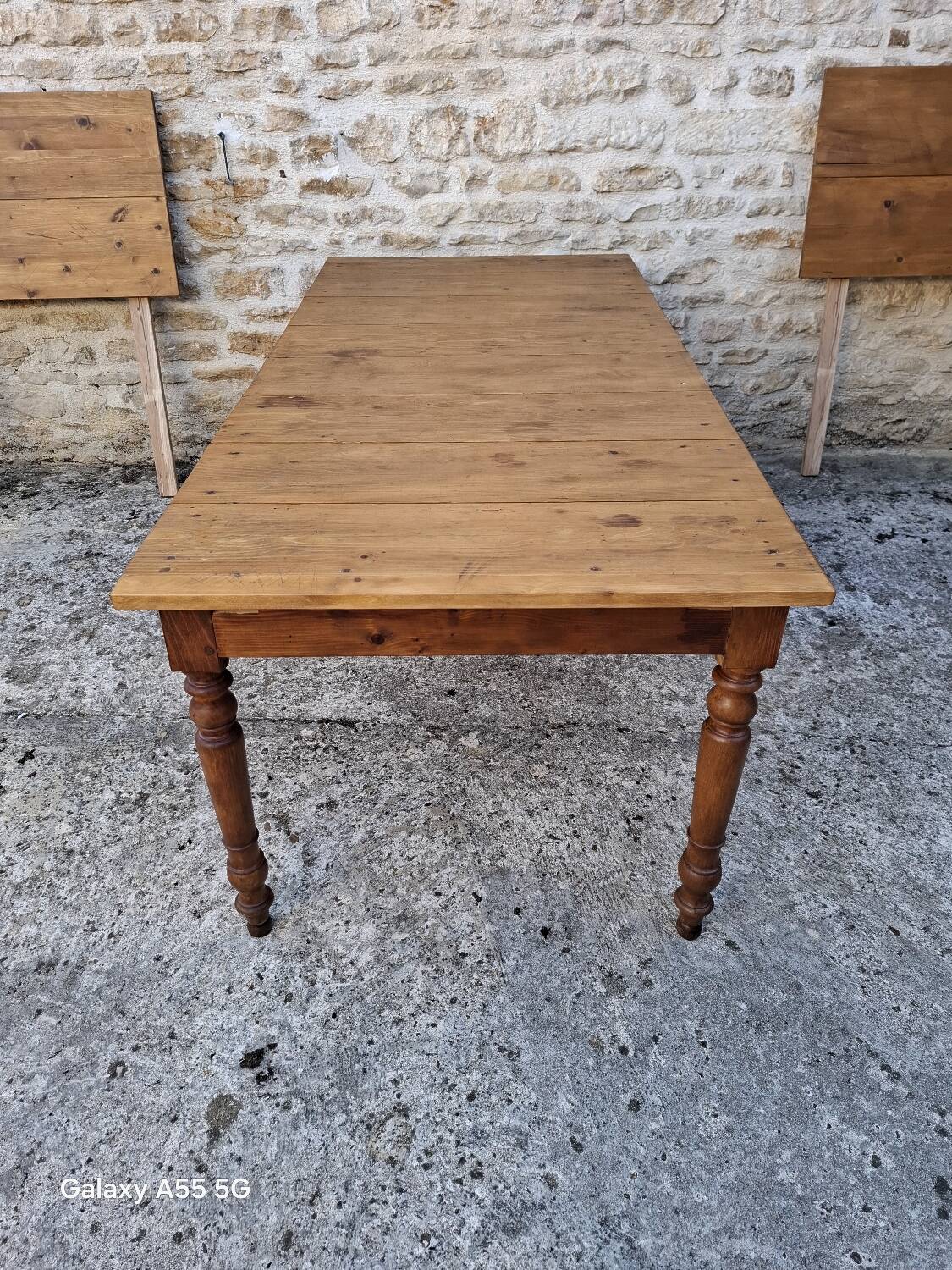 Extendable farmhouse table 285 x 86