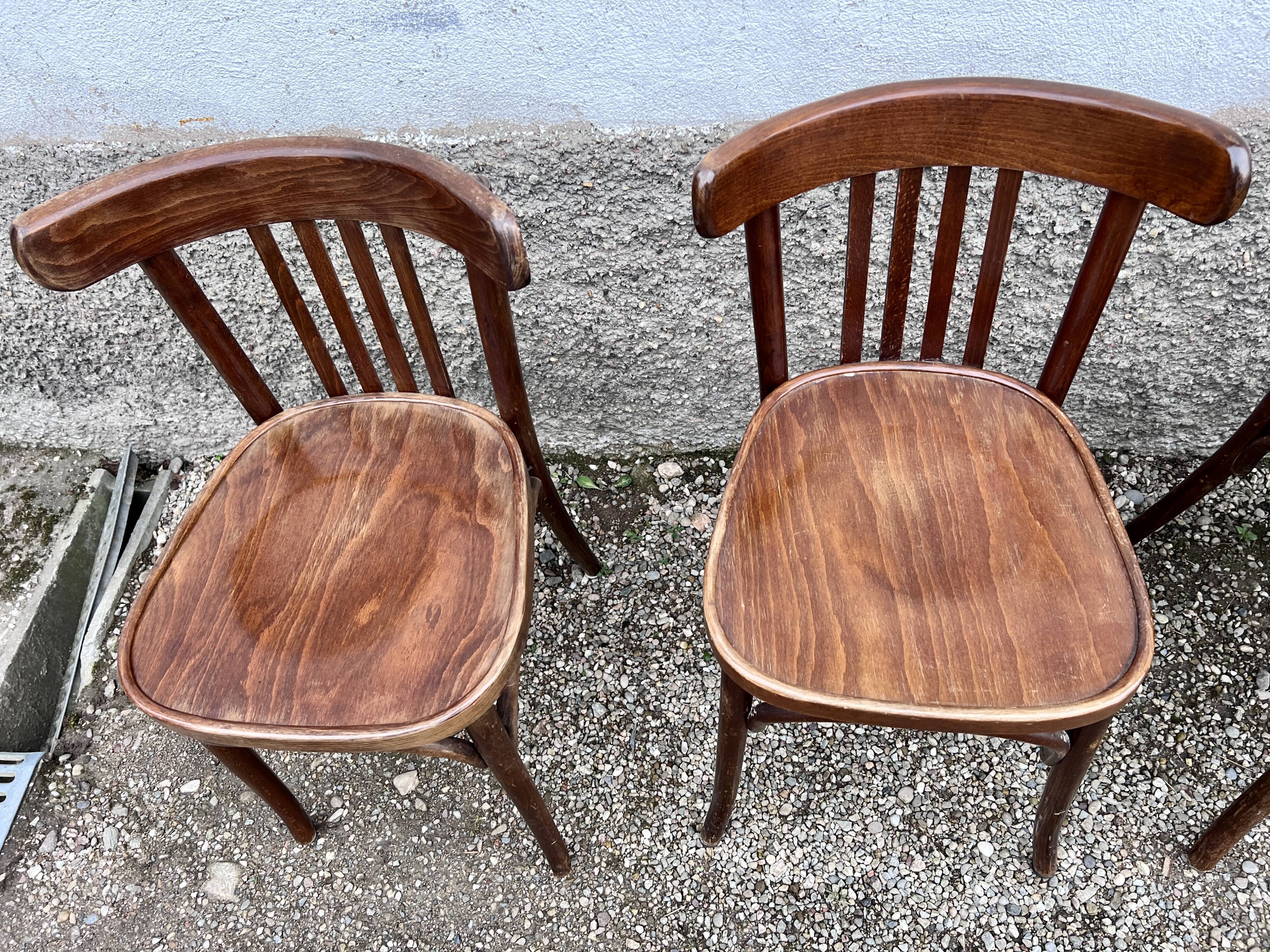 Series of 4 bistro chairs