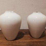Pair of Limoges porcelain vases