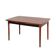 Table en noyer, design danois, années 1970, fabriquée au Danemark