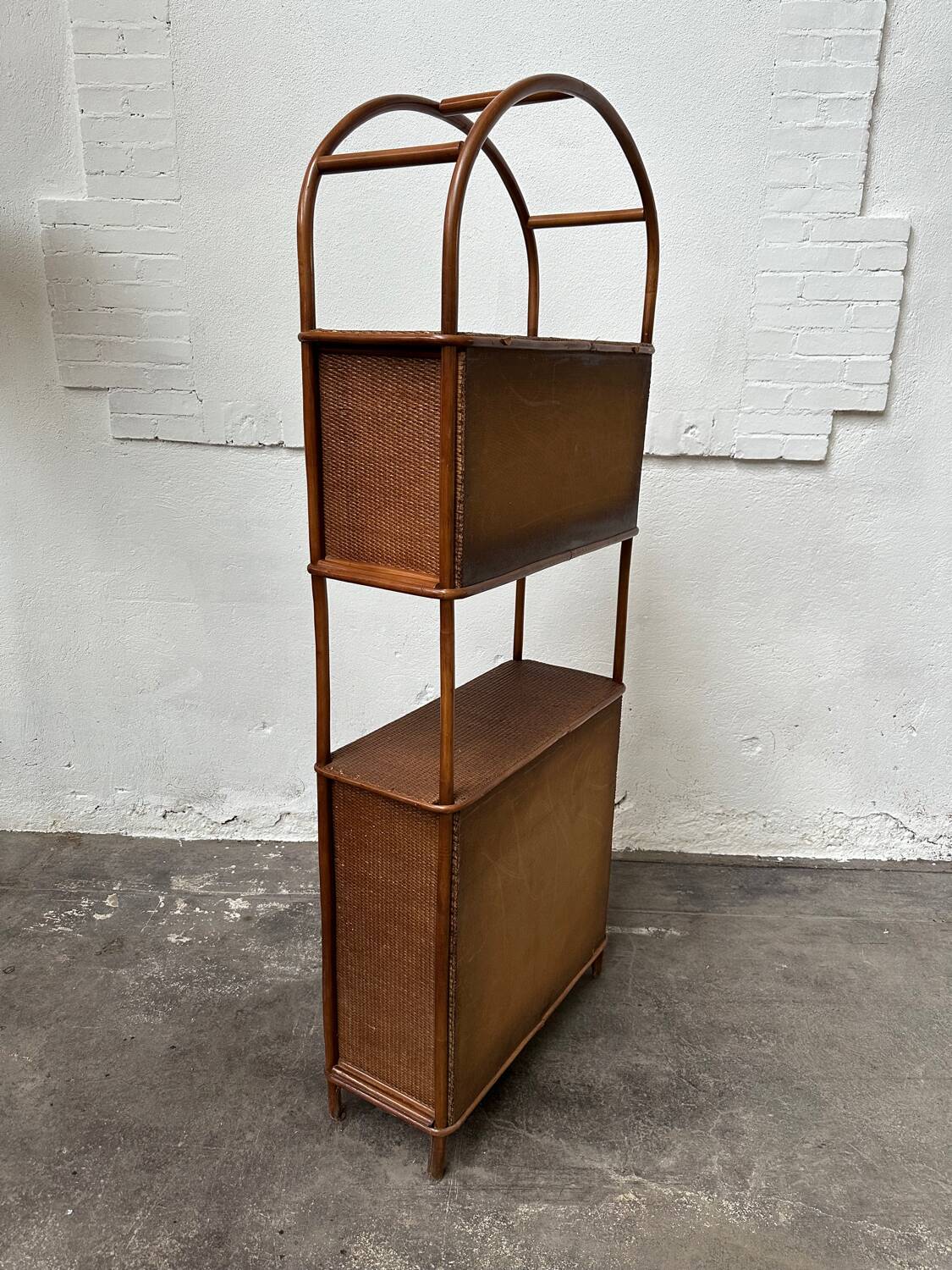 Rattan shelf/bookcase