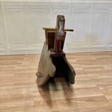 Wooden rocking horse 1950