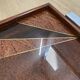 Duo of vintage wooden trays marked art deco