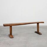 Mid 19th century rustic oak bench, France