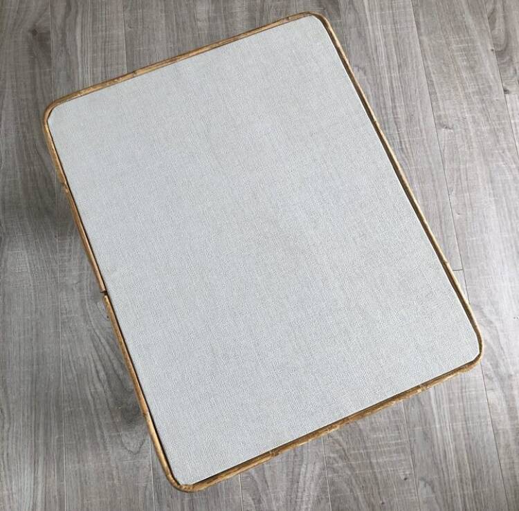 Vintage rattan bedside table