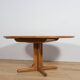 Mid-Century Round Walnut Extendable Dining Table, United Knigdom, 1950s