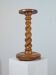 Vintage turned wooden spiral flower support
