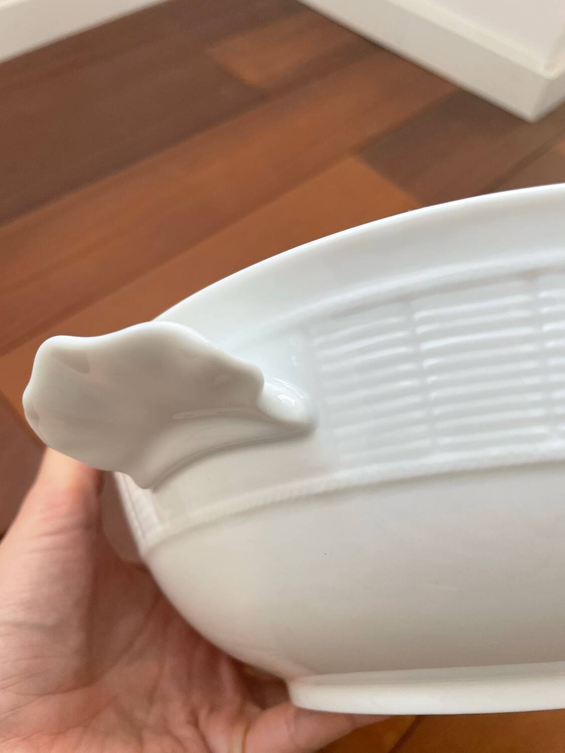 Légumier 26 cm porcelaine blanche