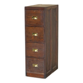 Restored Art Deco oak filing cabinet circa 1920