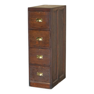 Restored Art Deco oak filing cabinet circa 1920