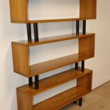 Vintage shelf with modular wooden boxes, 1960s