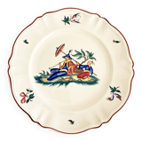 Sarreguemines dish, Chinese scene motif