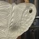 Suspension in white Art Deco period glass in the taste of Lalique